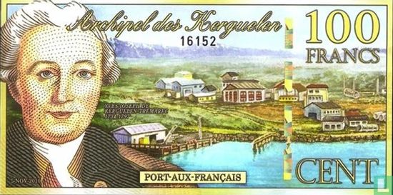 Archipel der Kerguelen 100 Francs  - Image 1