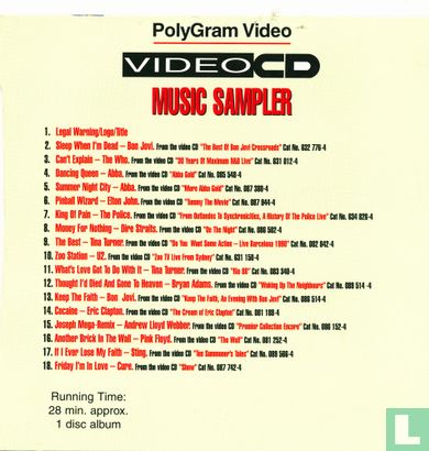 Video CD Music Sampler - Image 2