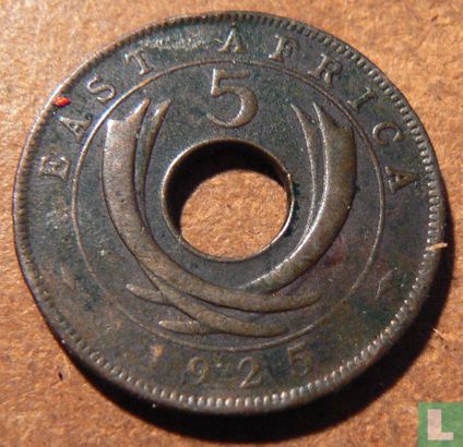 East Africa 5 cents 1925 - Image 1