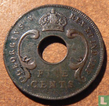 Afrique de l'Est 5 cents 1925 - Image 2