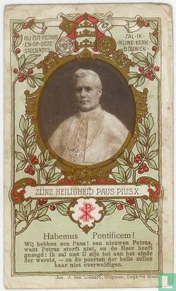 Zijne Heiligheid Paus Pius X