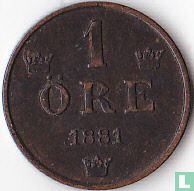  Suède 1 öre 1881 - Image 1
