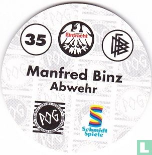 Eintracht Frankfurt   Manfred Binz (goud)  - Afbeelding 2