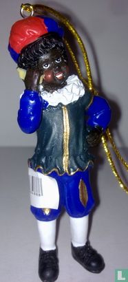 Zwarte Piet met een mobiele telefoon - Afbeelding 1