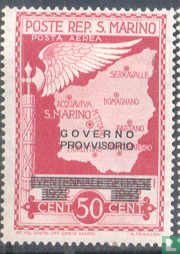 Overprint "GOVERNO/PROVVISORIO"