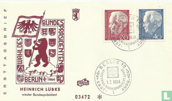 Wiederwahl des Bundespräsidenten Heinrich Lübke