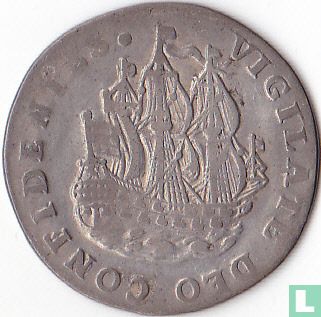 Holland 6 stuiver 1737 (zilver) "Scheepjesschelling" - Afbeelding 2