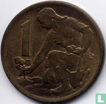 Tsjecho-Slowakije 1 koruna 1962 - Afbeelding 2