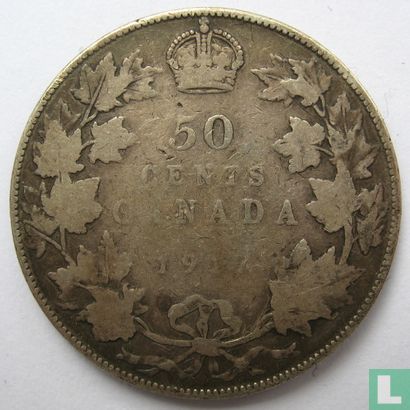 Canada 50 cents 1917 - Afbeelding 1