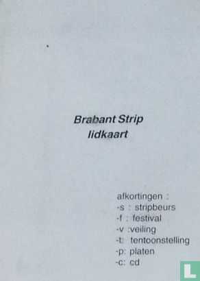 Brabant Strip lidkaart 2000 - Image 2