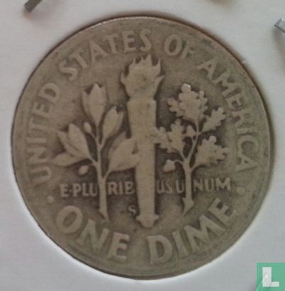 États-Unis 1 dime 1947 (S) - Image 2