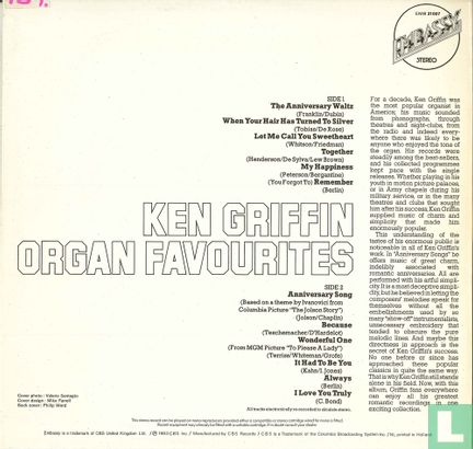 Ken Griffin  Organ Favourites - Image 2