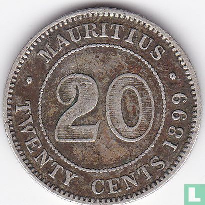 Mauritius 20 cent 1899 - Afbeelding 1