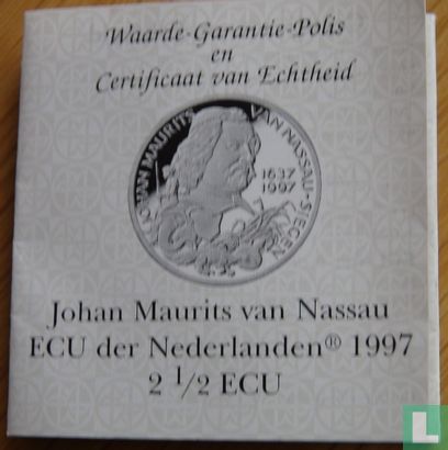 Nederland 2½ ecu 1997 "Johan Maurits van Nassau" - Afbeelding 3