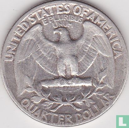 États-Unis ¼ dollar 1954 (sans lettre) - Image 2