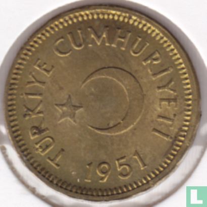 Turkije 10 kurus 1951 - Afbeelding 1