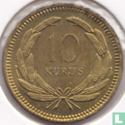 Turkije 10 kurus 1951 - Afbeelding 2