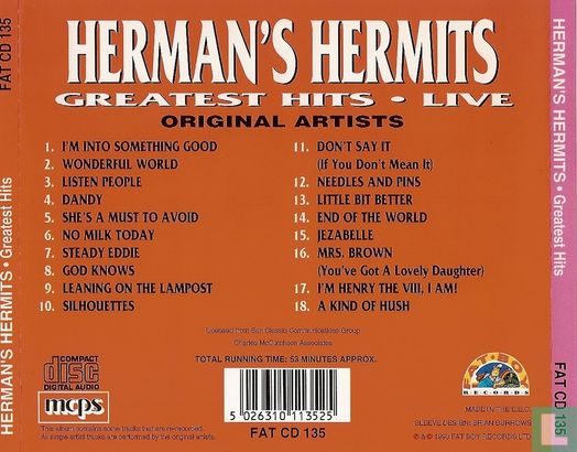 Herman's Hermits Greatest Hits - Afbeelding 2
