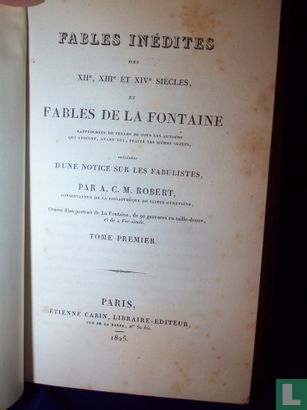 Fables inédits des 12e , 13e et 14e siecle et fables de la Fontaine, Tome 1 - Afbeelding 3