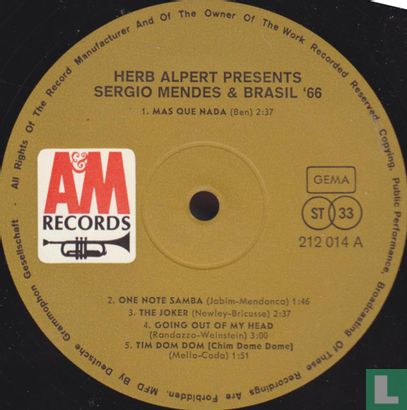 Herb Alpert presents Sergio Mendes & Brazil ’66 - Afbeelding 3