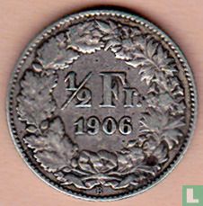 Zwitserland ½ franc 1906 - Afbeelding 1