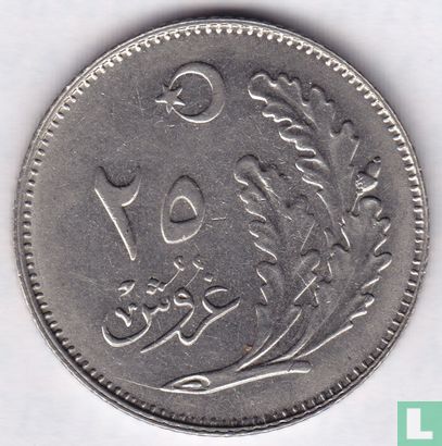 Turkije 25 kurus 1928 (type 1) - Afbeelding 2