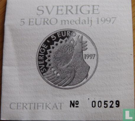 Zweden 5 Euro 1997 "Alexander Roslin" - Afbeelding 3