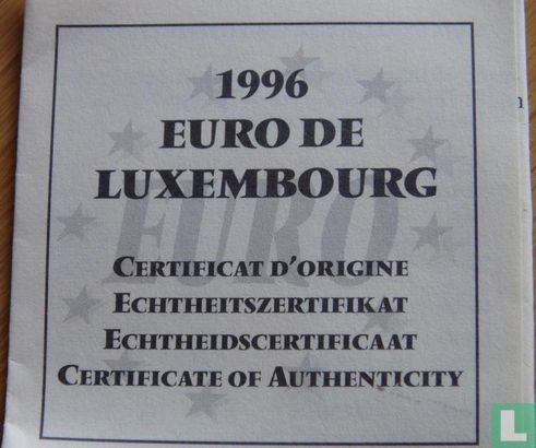 Luxemburg 5 Euro 1996 "Henri des Pays-Bas"  - Afbeelding 3