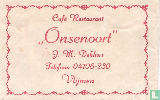 Café Restaurant "Onsenoort"