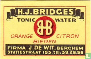 H.J. Bridges - tonic water - J de Wit