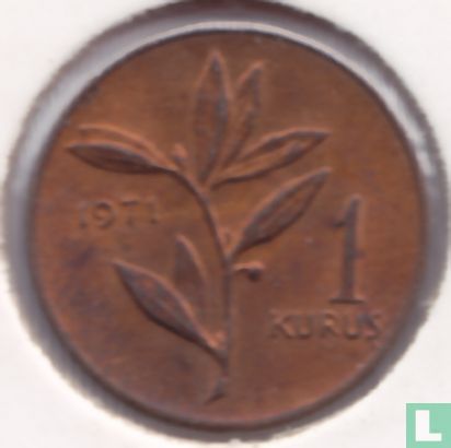 Turkey 1 kurus 1971 - Image 1