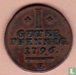Schaumburg-Hessen 1 guter pfennig 1796 - Afbeelding 1