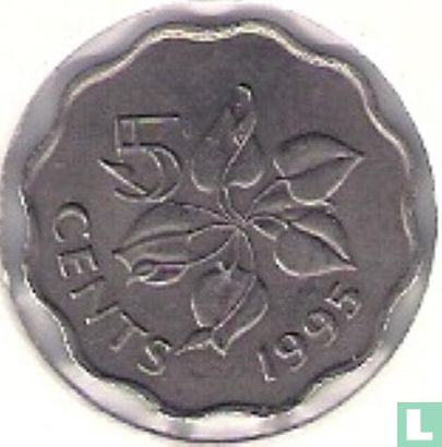 Swaziland 5 cents 1995 - Image 1