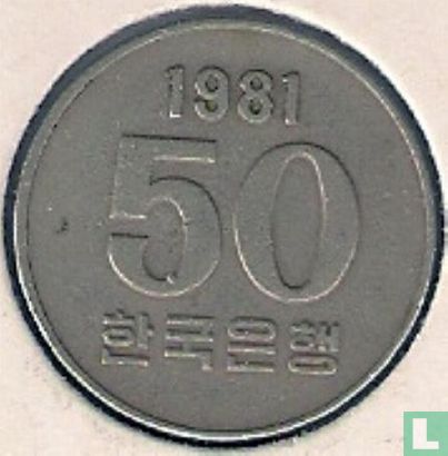 Zuid-Korea 50 won 1981 "FAO" - Afbeelding 1