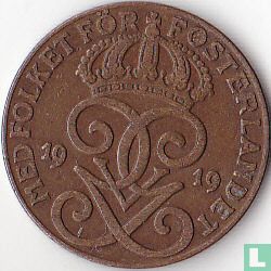 Suède 2 öre 1919 (bronze) - Image 1