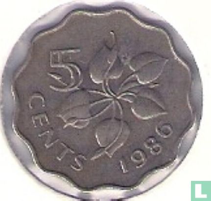 Swasiland 5 Cent 1986 - Bild 1
