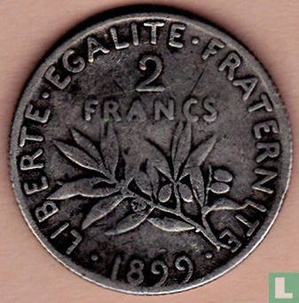 Frankrijk 2 francs 1899 - Afbeelding 1