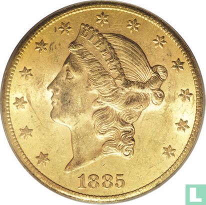 United States 20 dollars 1885 (CC) - Image 1