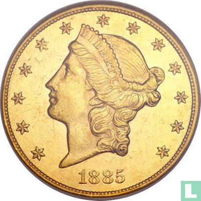Verenigde Staten 20 dollars 1885 (zonder letter) - Afbeelding 1