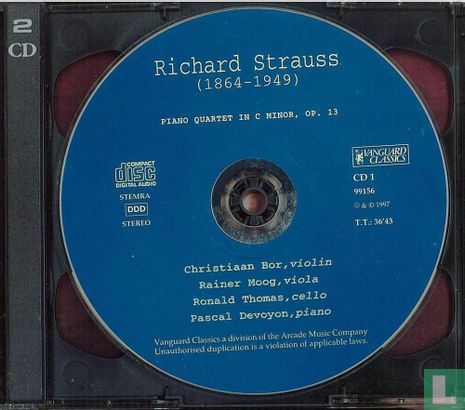 Richard Strauss (1846-1949); piano quartet, cello sonata, violin sonata - Bild 3