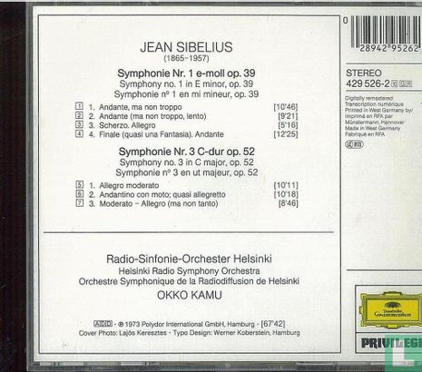 Sibelius Symphonien nr. 1&3 - Image 2