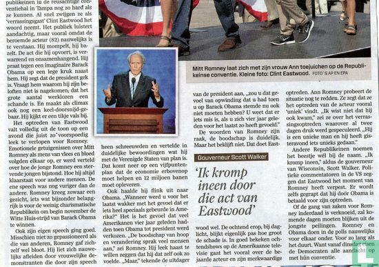 Clint Eastwood gooit glazen van Romney in - Image 2