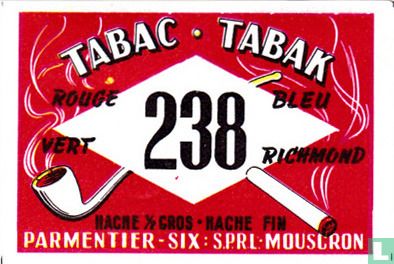 Tabac  tabak 238 Parmentier-Six - Image 1