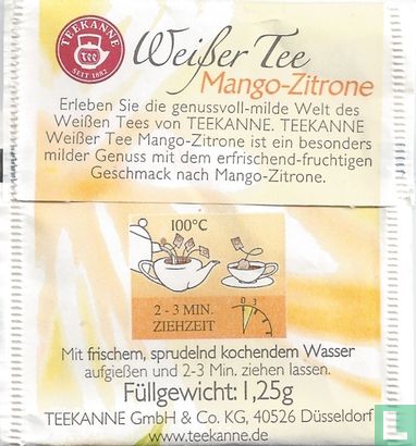 Weißer Tee Mango-Zitrone - Afbeelding 2