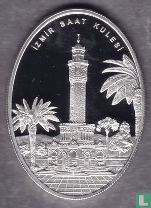 Turkije 50 türk lirasi 2012 (PROOF) "Izmir clocktower" - Afbeelding 2