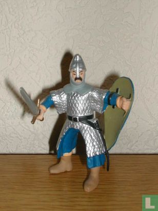 Soldenier met zwaard en schild (blauw)  