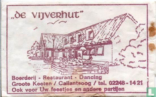 "De Vijverhut" Boerderij Restaurant Dancing - Bild 1