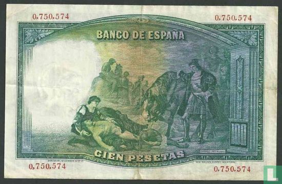 Spanje 100 Pesetas 1931 - Afbeelding 2