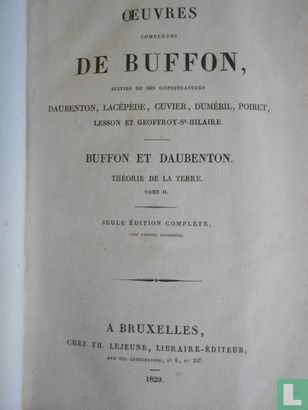 Oeuvres complètes de Buffon Tome II - Afbeelding 3