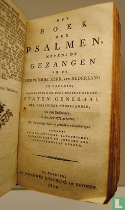 Het boek der Psalmen, nevens de gezangen bij de Hervormde Kerk van Nederland in gebruik  - Bild 1